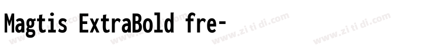Magtis ExtraBold fre字体转换